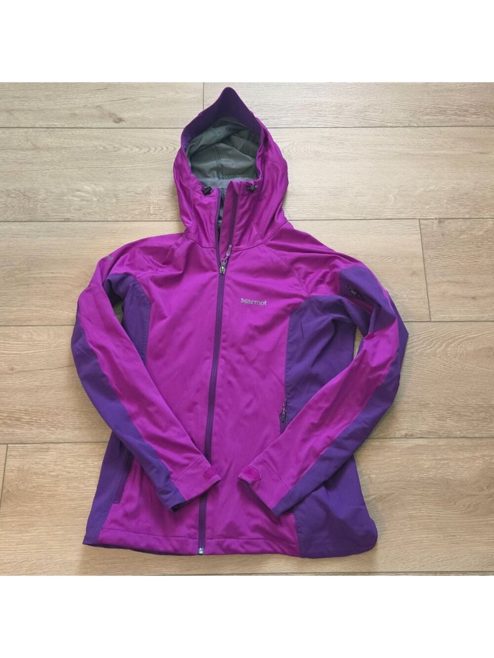 Marmot Purple & Pink Thinsulate Hooded Zip Up Jacket Womens Medium